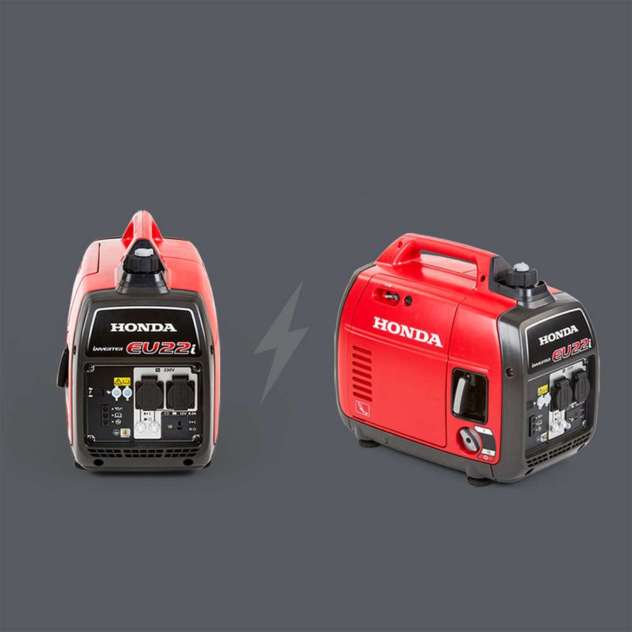 Honda EU inverter generators in studio